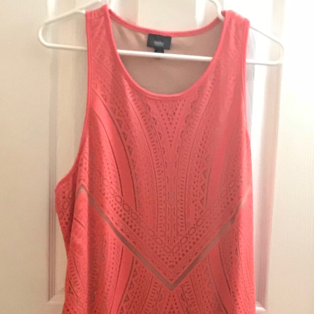 Mossimo coral tribal print dress